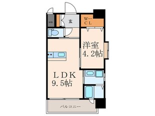 アクシオ三萩野の物件間取画像